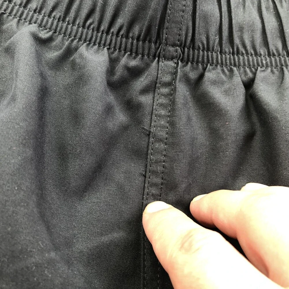 Adidas Swim Trunks Mens XL Black Mesh Lined Elastic Waist Drawstring Shorts